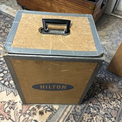 Vintage Hilton AC-300 PA Turntable K-120 Speakers EV DO56 Mic Stands Boxes Set