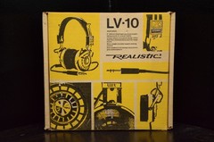 Vintage Realistic LV-10 Headphones w Box 70/80s Radio Shack USA (No Foam) READ
