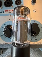 Sylvania Gray Plate 6L6GC Tube Labeled Fender O Getter Tests Strong on B&K 606