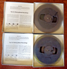2 Scotch Dynarange 3M Reel to Reel Recording Tape 2400ft 7″ used with home rec.