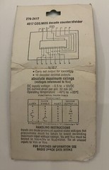 Radio Shack 4017 COS/MOS Decade Counter/Divider 276-2417 Archer Tandy