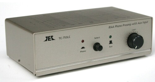 Technolink SILVER Finish TC-753LC Phono Preamp w/ Aux Input