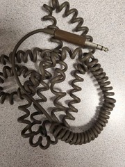 Koss K-6 Corded 1/4 Inch Stereo Headphones 70s Brown 8 Foot Cable