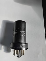RCA 12SK7 Vacuum Tube Black Metal Case Tested 85 No Shorts Leak Pass