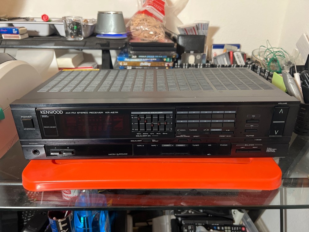 VTG Kenwood KR-A57R AM/FM Stereo Receiver Graphic Equalizer Phono Preamp Tested