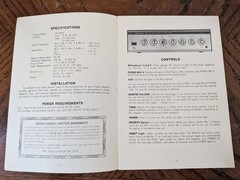 Realistic 32-2021 MPA-50 PA Amplifier Manual
