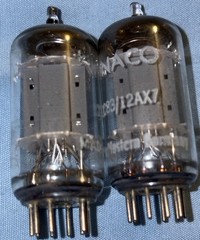 Matched Pair 12AX7/ECC83 Telefunken Smooth Plate Diamond Bottom Preamp Tubes