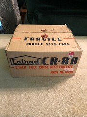 Rare CALRAD CR-8A 8″ Full Range High Fidelity Speaker & Org. Box Japan