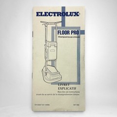 Electrolux model 1522 Floor Pro Shampooer Polisher OWNER’S MANUAL Replacement
