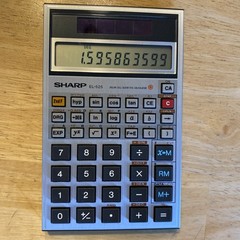 Sharp EL-525 Solar Cell Scientific Calculator Tested Working Vintage Japan
