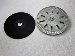 Vintage BIC 914c Turntable Platter with Rubber Mat Made In USA