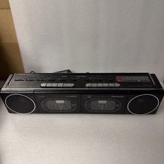 VTG Panasonic Boombox RX-F11 Double Cassette Player FM/AM Radio Tested Working