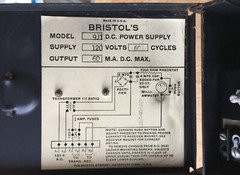 Rare vintage, Bristol Co. Waterbury Ct. power supply