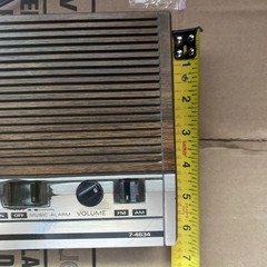 Vintage General Electric GE Digital AM/FM Alarm Clock Radio7-4634B Woodgrain