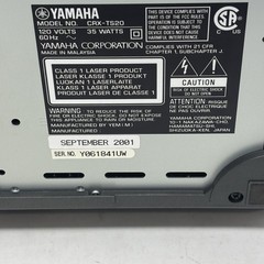 Yamaha Compact Stereo System CRX-TS2 Speaker Wires Vintage Homecore NO REMOTE