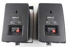 2 KLH Speakers 403A 3-Way 40 W Indoor/Outdoor Linear Dynamics With Wall Brackets