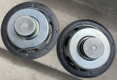 Pair MA Micro-Acoustics FRM-3ax 8” F 3100 Woofers Drivers Good Need Surrounds