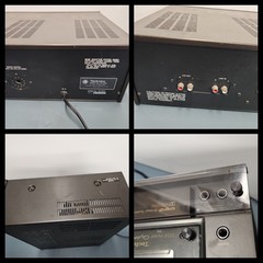 Technics RA-M95 cassette deck RP-9690 BOTH WORK LAZY DOOR OPEN. READ DESCRIPTIO