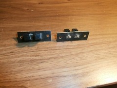 2X VINTAGE HH SMITH SPEAKER PUSH SPRING TERMINAL STRIP,BLACK,NOS
