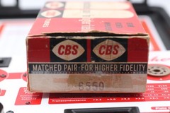 CBS Hi-Fi Matched 6550 Power Tubes – Original CBS Boxes Triple getter match code