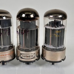 (Set of 4) Vintage Sylvania, Beckman, Raytheon 6080 Vacuum Tubes