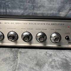 Vintage Realistic MPA-20 120V/12V Solid State P.A. Amplifier Tested