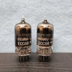 2-GE 6DJ8 ECC88 Vacuum Tubes NOS/NIB Tested Same Date Codes FK Loc.2A