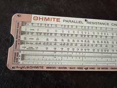 Vintage 1960’s Ohms Law & Parallel Resistance Calculator
