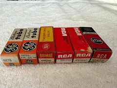 LOT of 18 VINTAGE VACUUM TUBES- Some New- None Tested