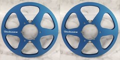 One Pair 10.5” Black Technics Tape reel High Quality Aluminum Take Up Reel