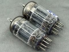(2) NOS GE JG-5814A 12AU7 Mil-Spec Tubes 3X Micas HS Getters Tests NOS
