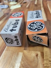 Lot Of 2 Vintage GE Electronic Tubes 5U4GB 5AS4A