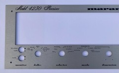 New! Marantz 4230 Receiver Front Panel Faceplate (Face Plate) SILVER ANODIZED !!