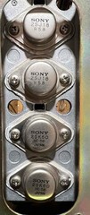 Rare Sony TAN-5550 VFET Stereo Power Amplifier Tested Good for Restoration