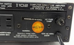 SAE I102 Computer Direct-Line Integrated Amplifier Rackmount VTG Amp *AS-IS READ