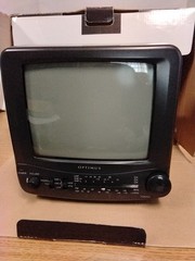 7″ B & W Vintage Portable TV