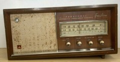 Vintage Mid Century Tube FM AM Radio Panasonic 782B Tweed *Video In Description*