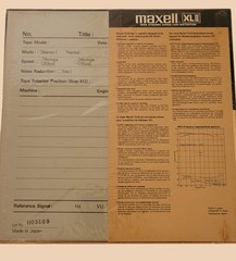 Maxell XLII 35-90 EE 7” Reel To Reel Tape Studio Quality NOS New and Sealed!