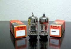 ULTRA RARE Matched Pair BRIMAR 6060/12at7/6201 tubes 1950s – Test NOS