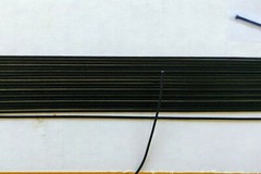 25-ft Braided Dial String Vintage Radios Clock Weight Cord 0.032″ (0.8mm) Black
