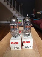 NOS/NIB RCA 12AX7/ECC83 TWEED BLACKFACE FENDER 1969 TEST NOS