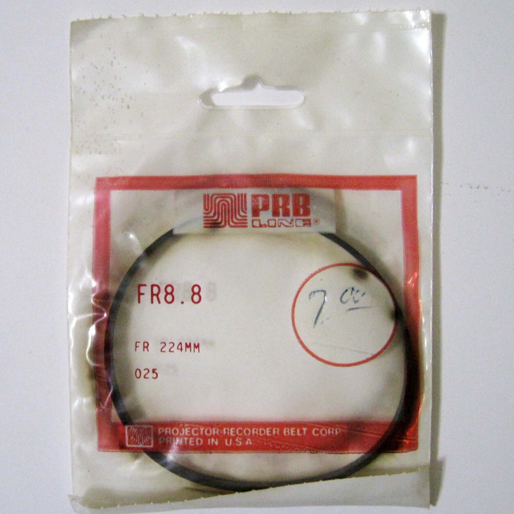 PRB ® FR 8.8 FR8.8 Flat Rubber Stereo Tape Drive Belt – New In Pack