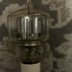 Vintage Large 4-Pin Vacuum Tube w/ Top Cap Electronic Component Nos! Rare!