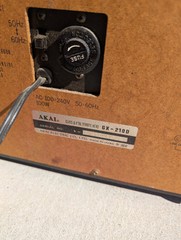 Akai GX-210d Reel to Reel Tape Deck 3 Motors Auto-Reverse POWERS ON