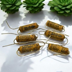 6x Micamold RCP10M4472M .0047 MFD 400V Paper Capacitors USA