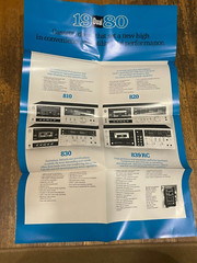 Dual Electronics Cassette Decks Brochure Spec Sheet 810 820 830 839RC