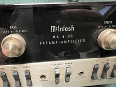 Vintage McIntosh MA-5100 Preamp – Amplifier, Working Free Shipping!