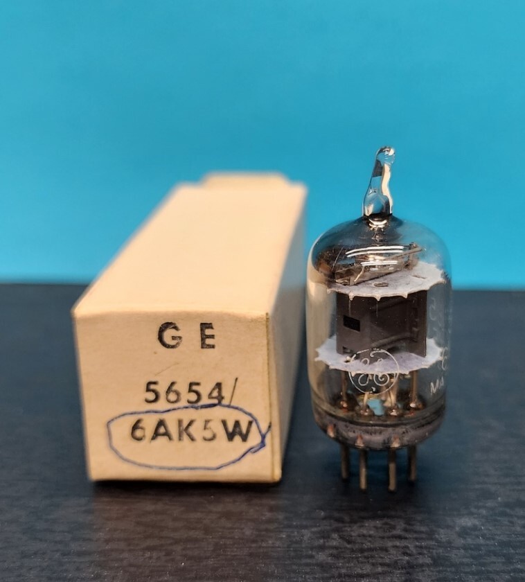 1- GE 6AK5W 5654 EF95 Vacuum Tube NOS/NIB Tested