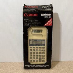 Vintage Canon Palm Printer PZ-D Battery Powered Printing Calculator – No Paper
