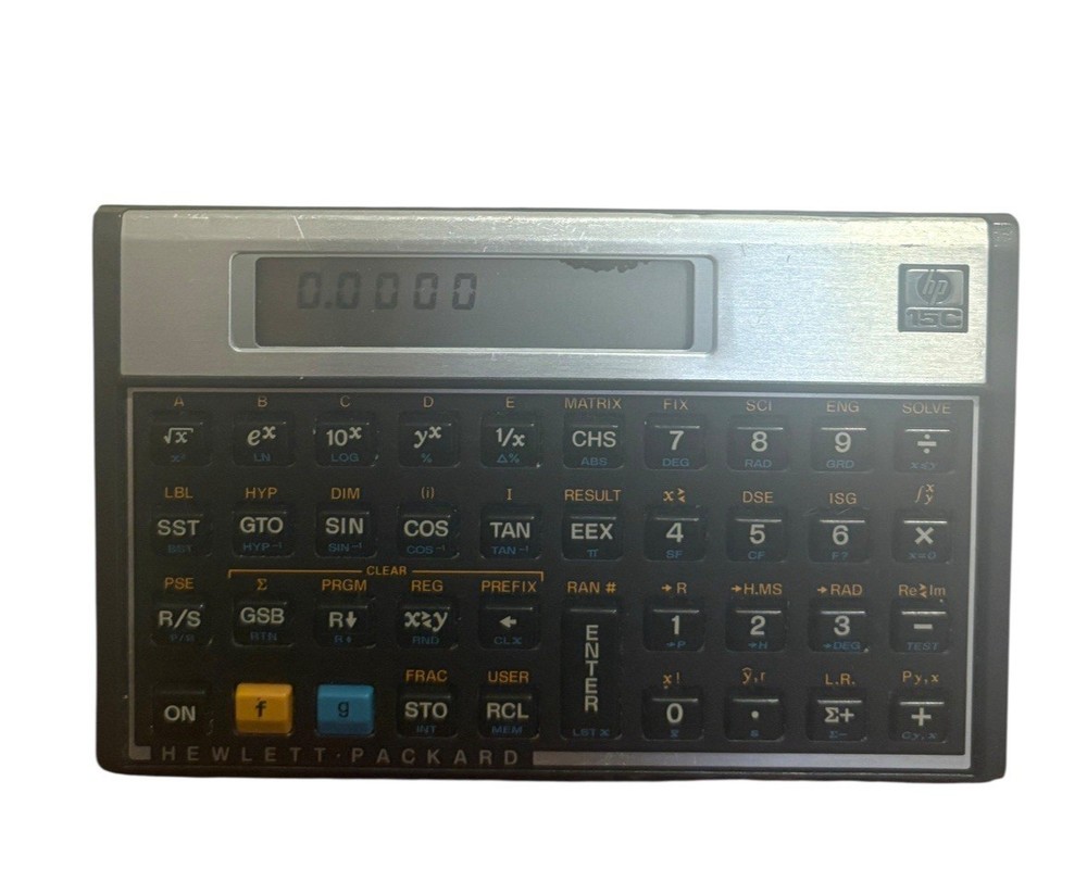 Vintage Hewlett Packard HP-15C Calculator With Case LCD Screen Bleed USA Made